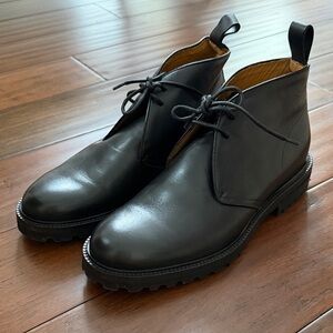 Greats Black Leather Chukka Boots